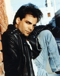Richard Grieco posed in black leather jacket photo print.