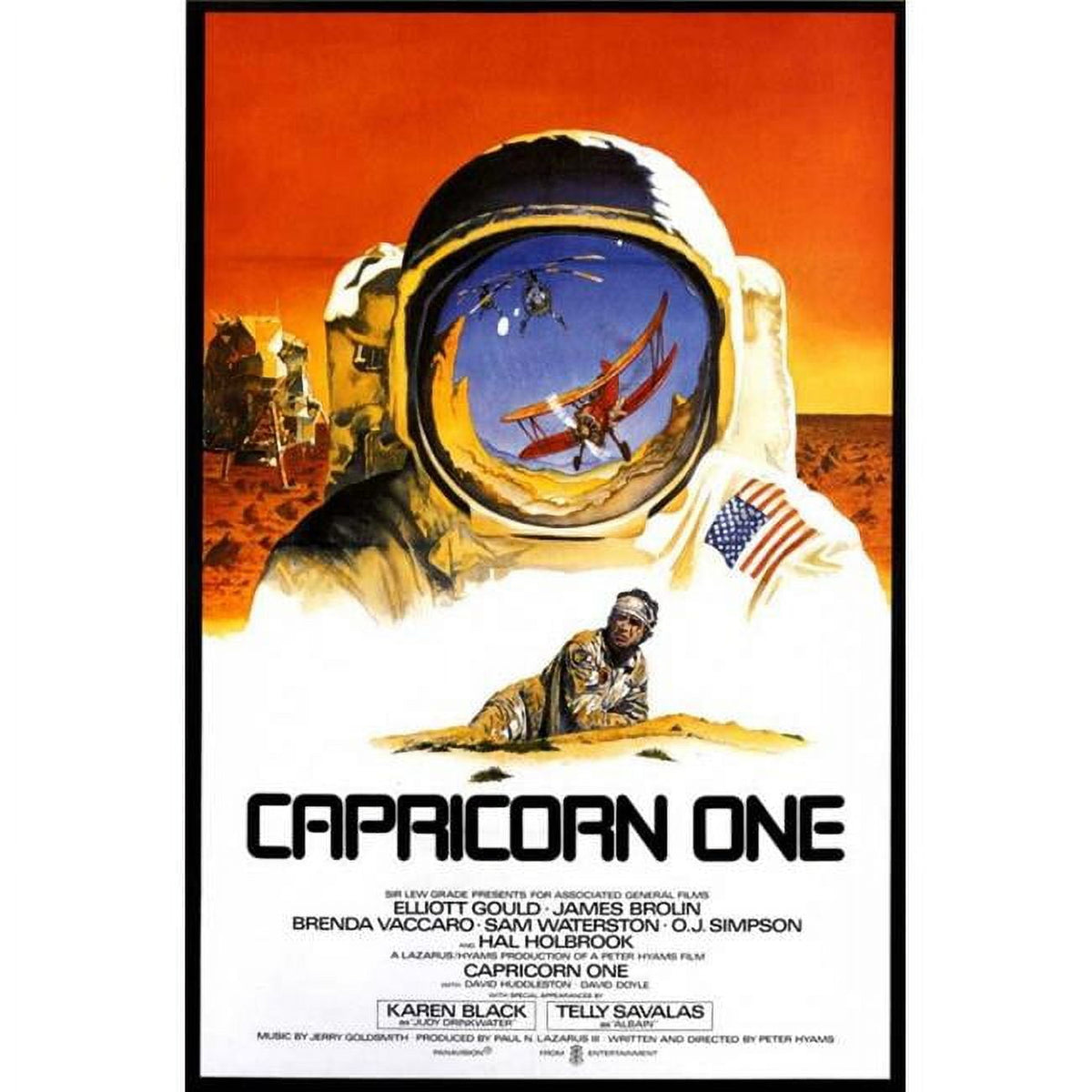 Capricorn One Movie Poster Print 27x40 featuring cinematic artwork.