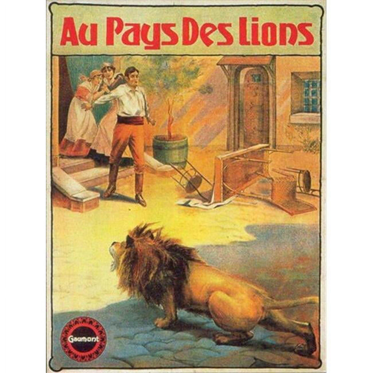 Au Pays des Lions Movie Poster 11x17 Print