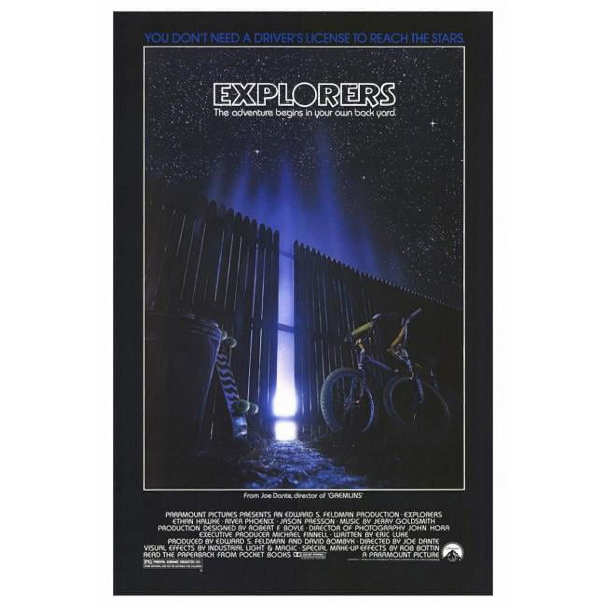 Explorers Movie Poster Print showcasing vibrant colors and adventurous theme.
