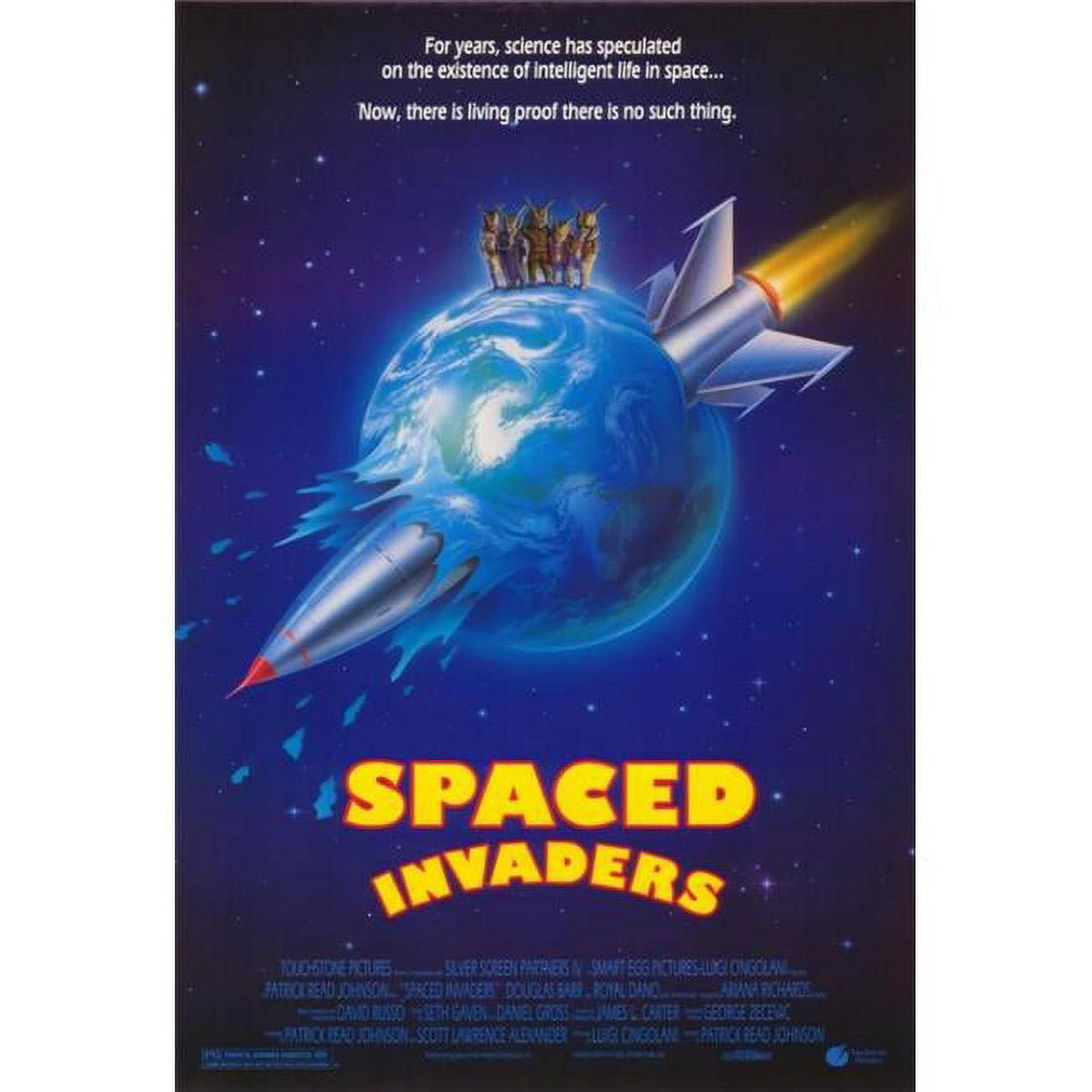 Spaced Invaders Movie Poster Print 27x40 showcasing iconic sci-fi comedy imagery.