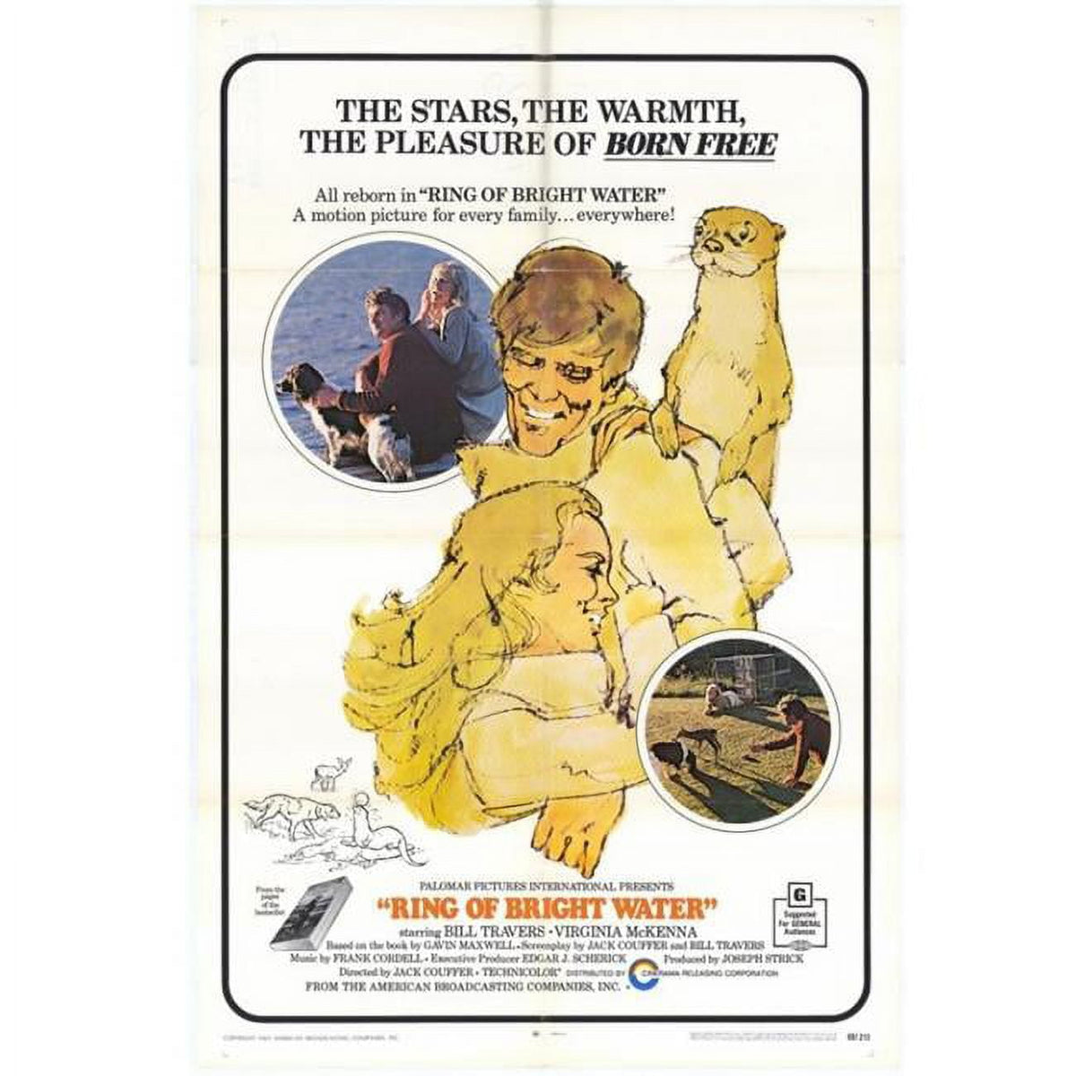 Ring of Bright Water Movie Poster Print 27 x 40