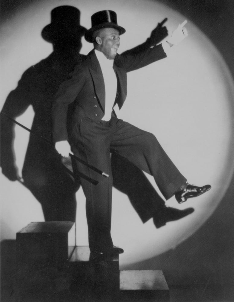 Portrait of Bill Robinson Dancing Photo Print showcasing vibrant dance energy.