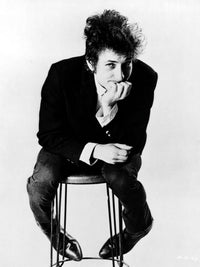 Bob Dylan seated classic photo print in 8x10 and 16x20 sizes