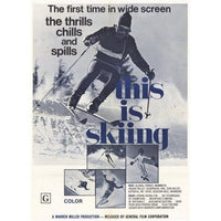 Skiing Adventure Movie Poster 11x17 - Perfect for winter sports fans