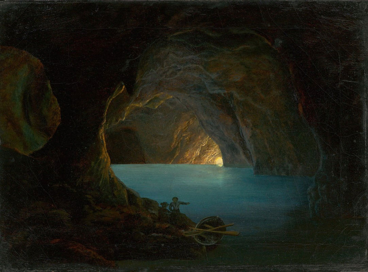 The Blue Grotto on Capri art print by Carl Friedrich Seiffert