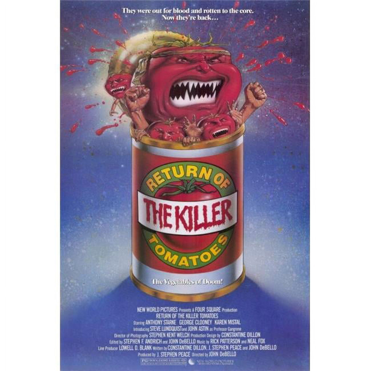 Return of the Killer Tomatoes movie poster print 27x40