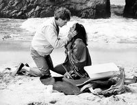 Film still of Elizabeth Taylor and Richard Burton in The Sandpiper photo print