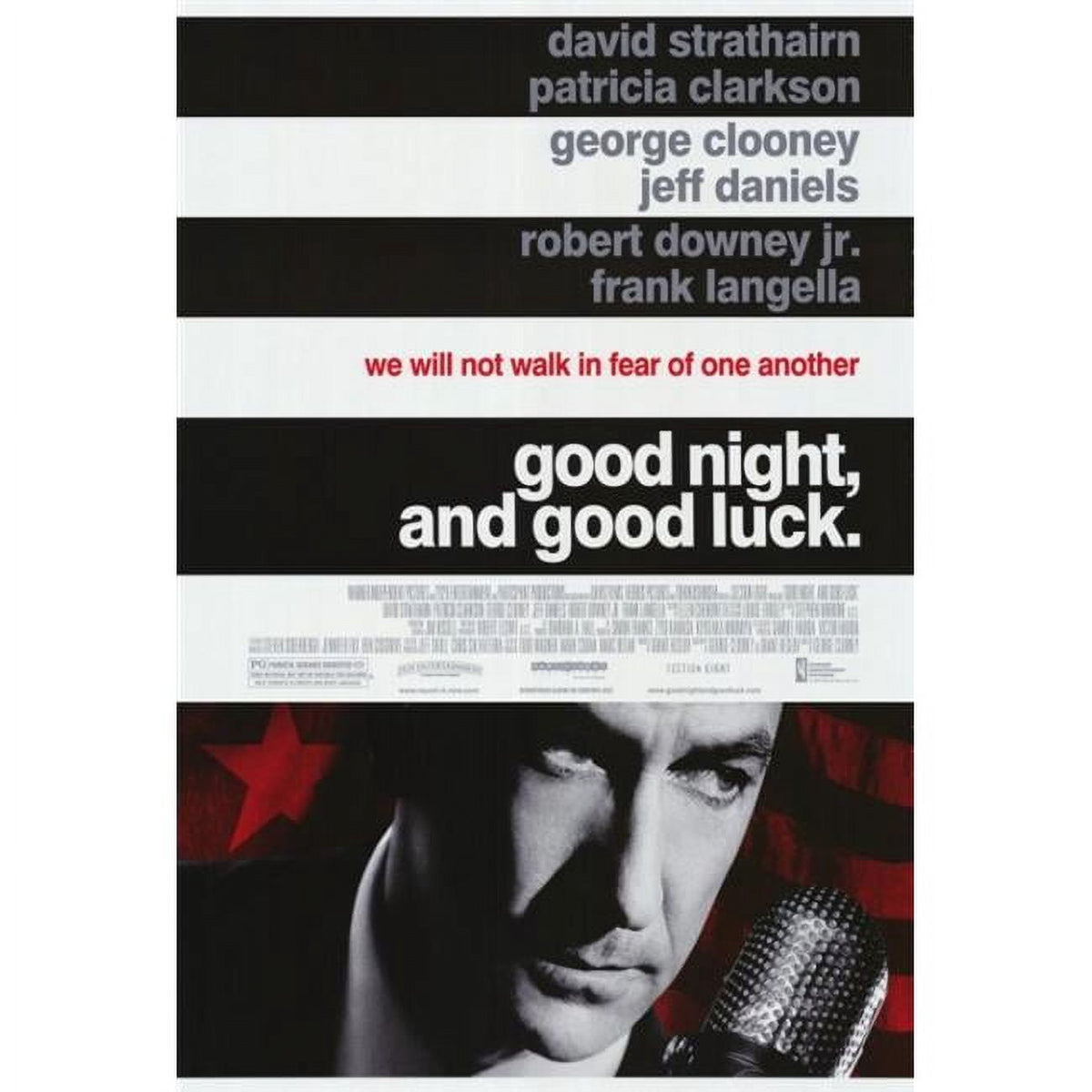Good Night and Good Luck Movie Poster Print - 27x40 inch.