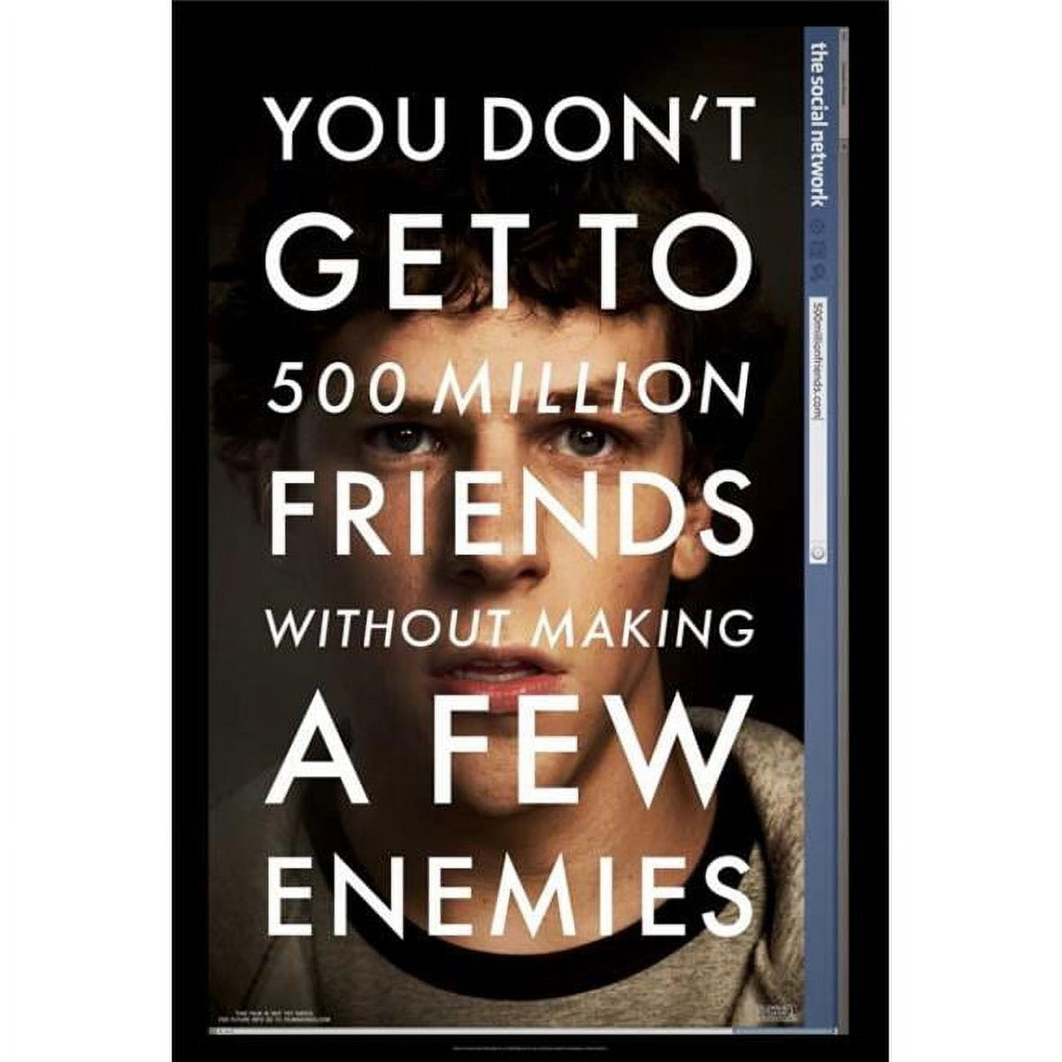 The Social Network Movie Poster Print 27x40 - iconic film art