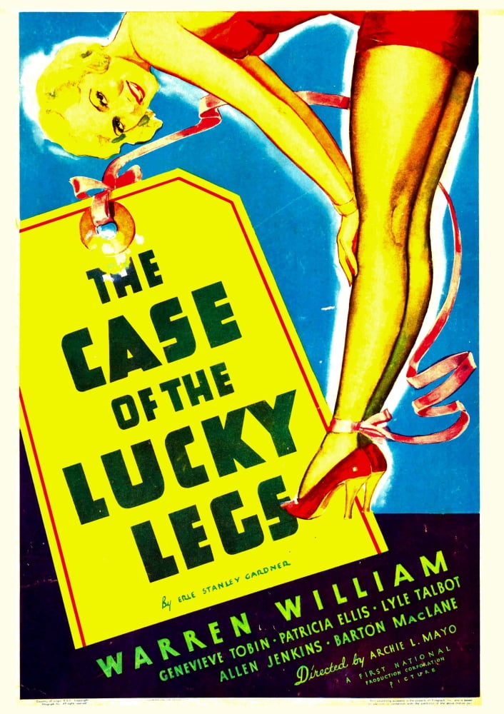 The Case of the Lucky Legs 1935 Movie Poster Window Card