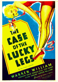 The Case of the Lucky Legs 1935 Movie Poster Window Card