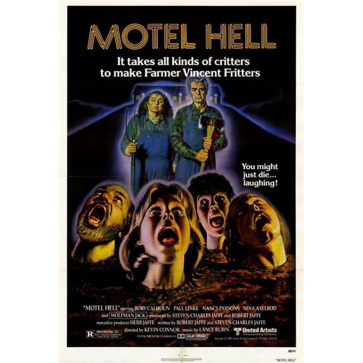 Motel Hell Movie Poster Print 27x40 - Horror Film Decor