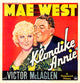 Klondike Annie movie masterprint poster featuring Mae West and Victor McLaglen