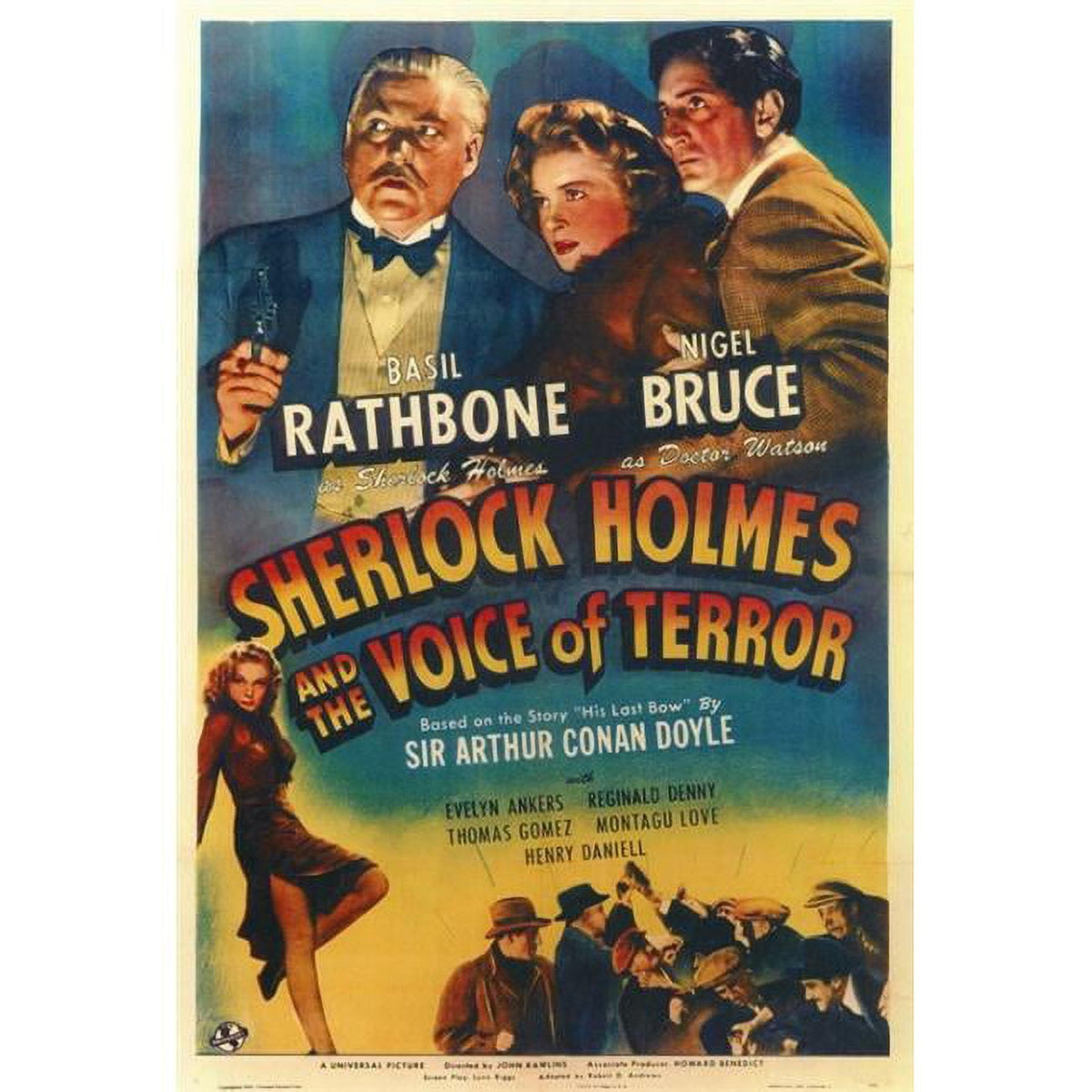 Sherlock Holmes: The Voice of Terror Movie Poster Print 27x40
