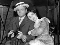 The Strawberry Blonde 1941 movie photo poster print featuring James Cagney and Olivia De Havilland.