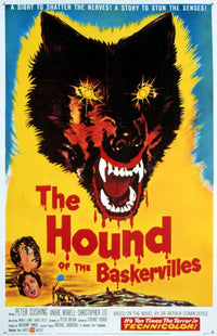 The Hound of the Baskervilles 1959 movie poster by Hammer Productions.