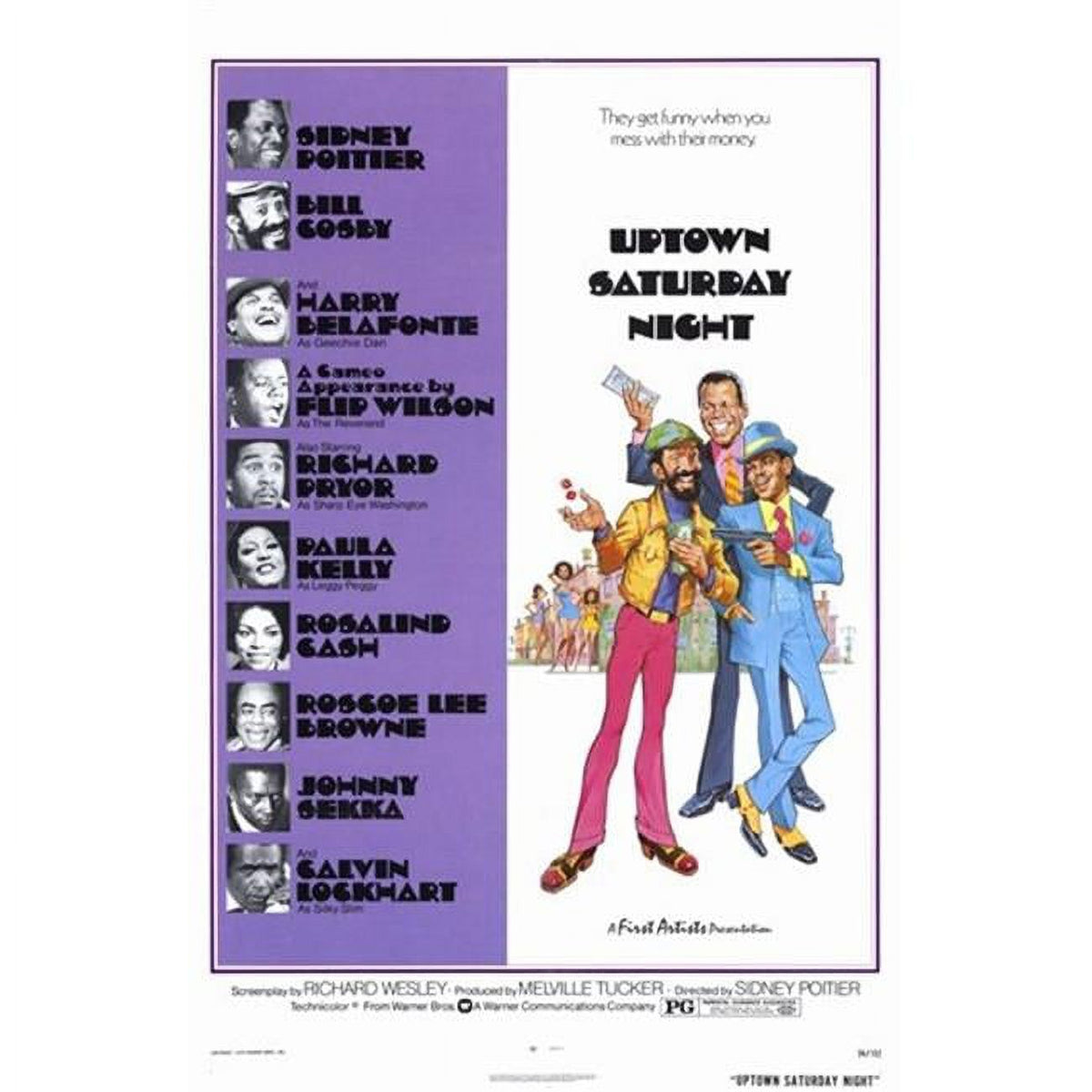 Uptown Saturday Night Movie Poster in 11x17 size showcasing classic film art.