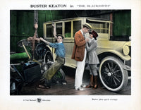 The Blacksmith lobby card print featuring Buster Keaton and Virginia Fox from 1922