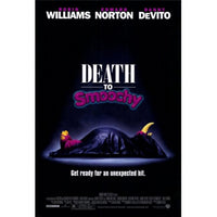 Death to Smoochy movie poster print featuring dark comedy characters.
