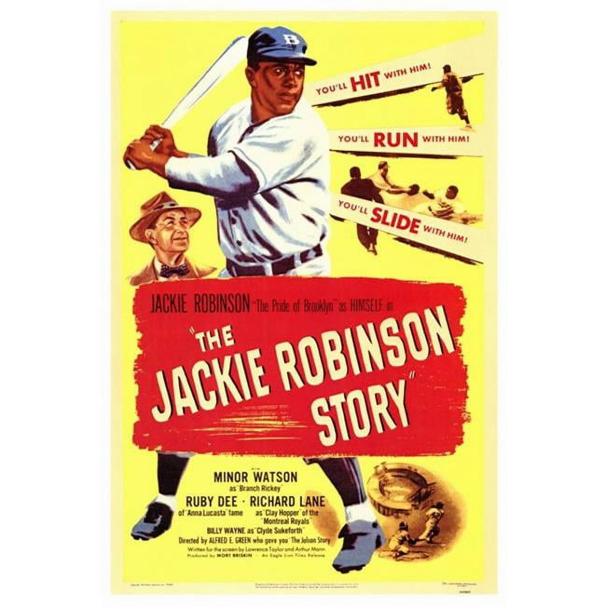 The Jackie Robinson Story Movie Poster Print 27x40