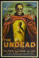 The Undead movie poster, horror film art print in 27x40 size.