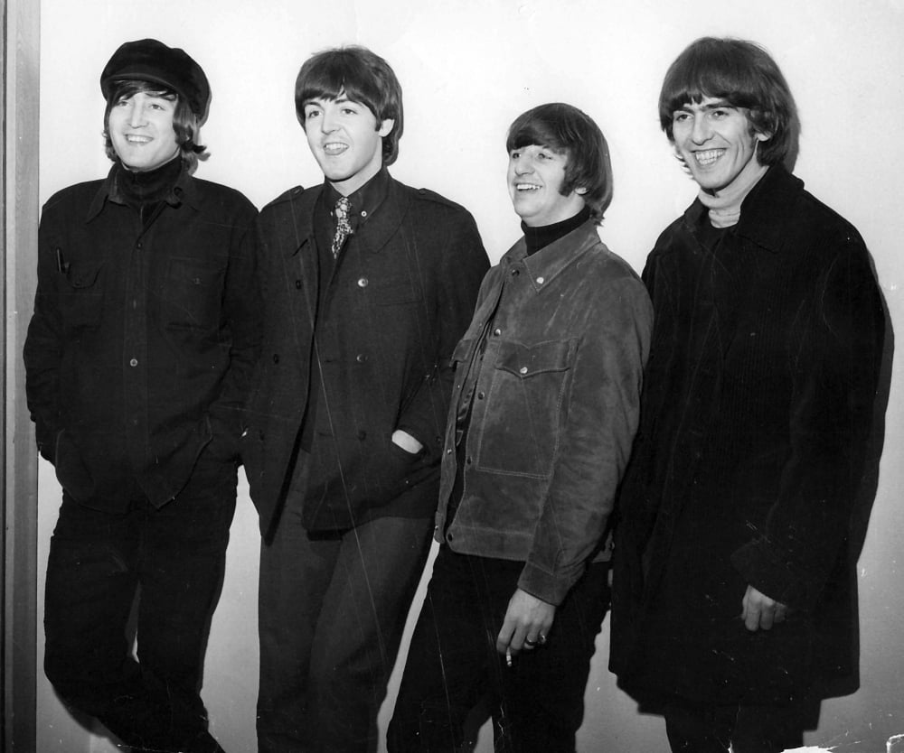 The Beatles iconic photo print, available in multiple sizes.