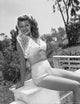 Rita Hayworth posed in lingerie photo print