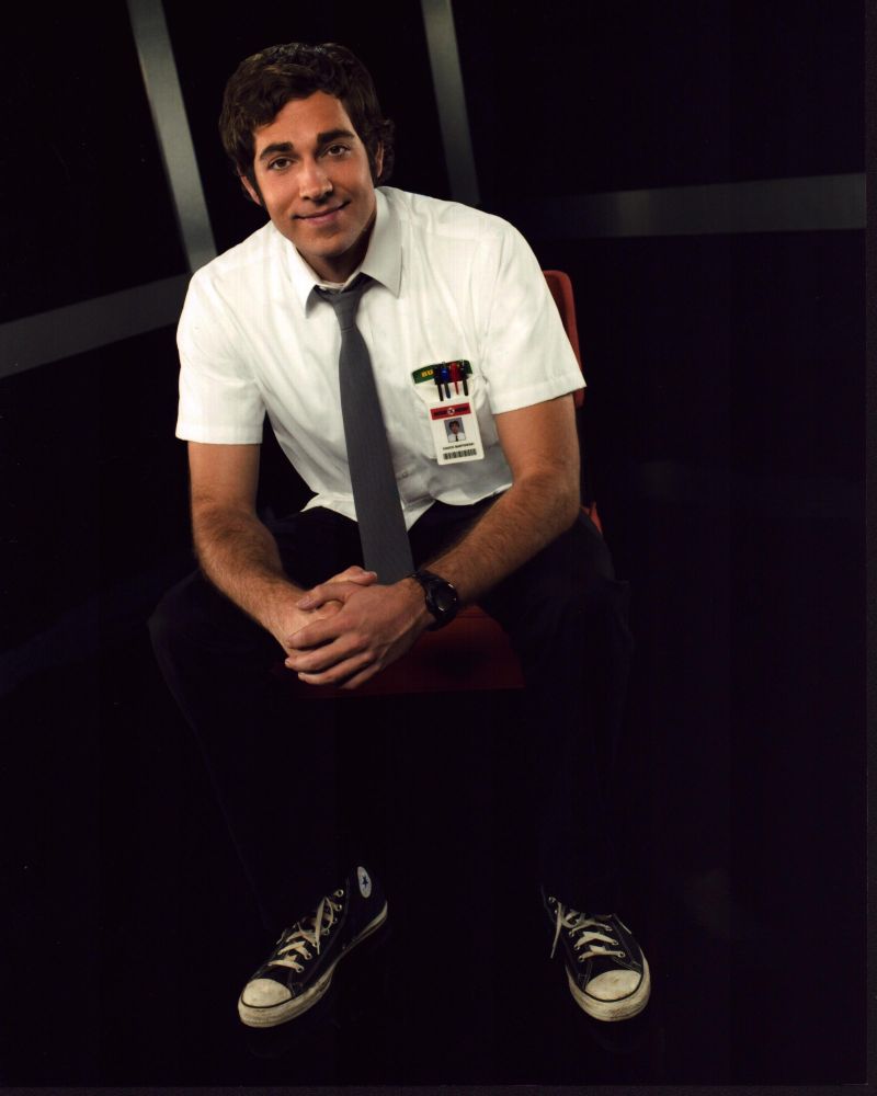 Zachary Levi in Chuck photo print showcasing vibrant colors and details.