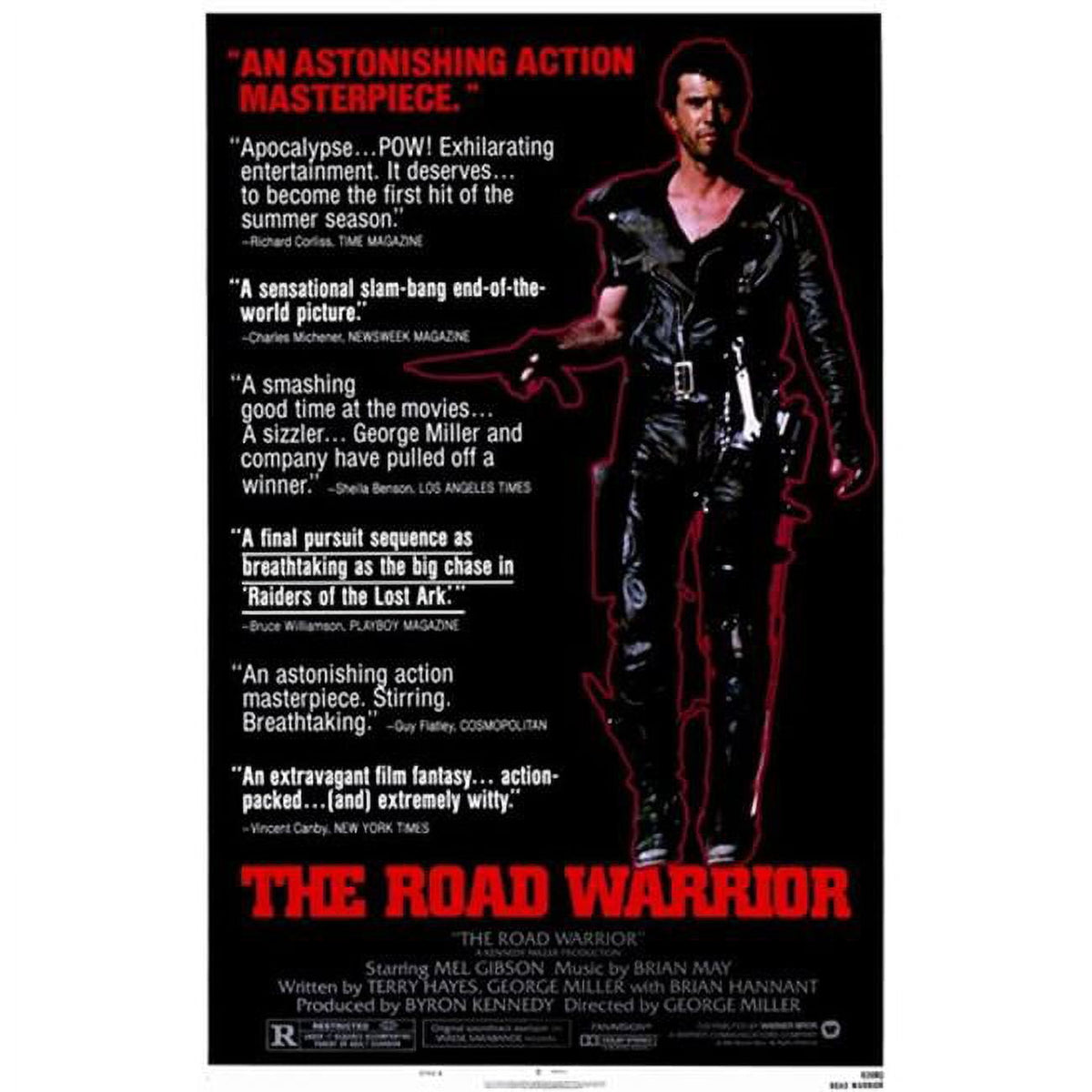 The Road Warrior movie poster 11x17 print showcasing iconic imagery.