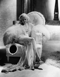 Dinner At Eight photo print featuring Jean Harlow in costume by Adrian, 1933.