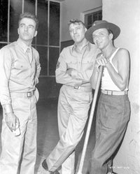 From Here to Eternity photo poster print featuring three men in khaki suits.