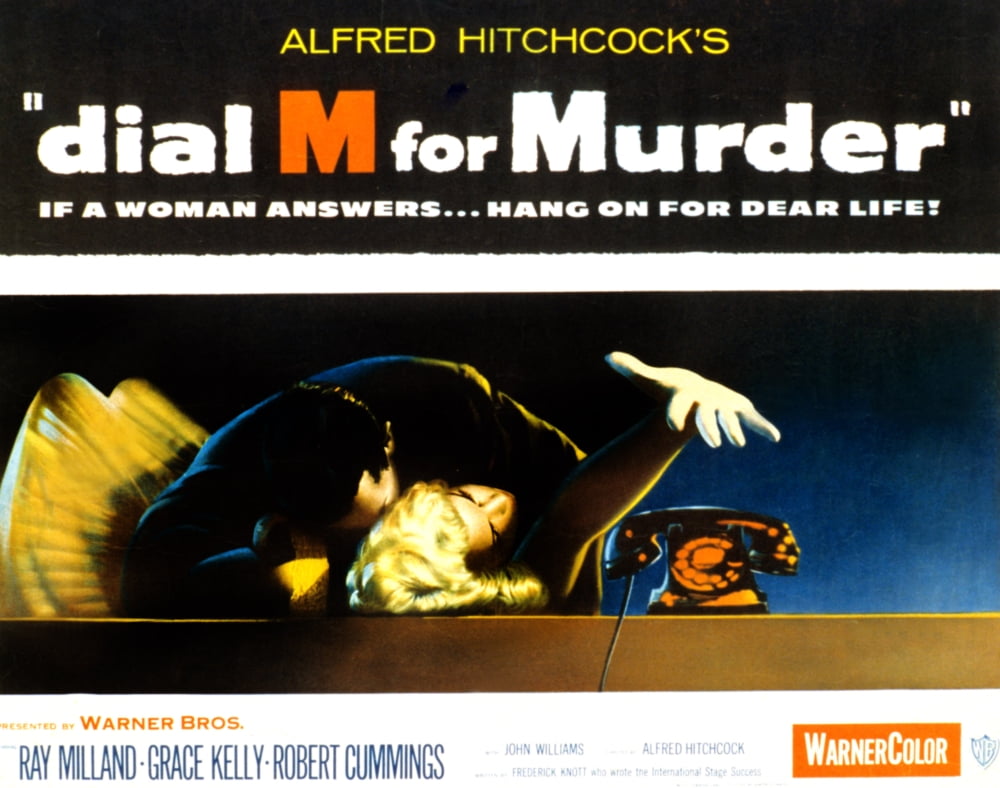 Dial M For Murder Movie Poster featuring Anthony Dawson and Grace Kelly
