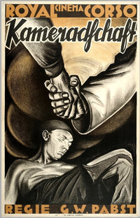 Kameradschaft 1931 movie poster art print featuring dramatic imagery.