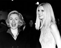 Hillary Clinton and Gwyneth Paltrow at the New York Premiere of Shakespeare in Love poster print.