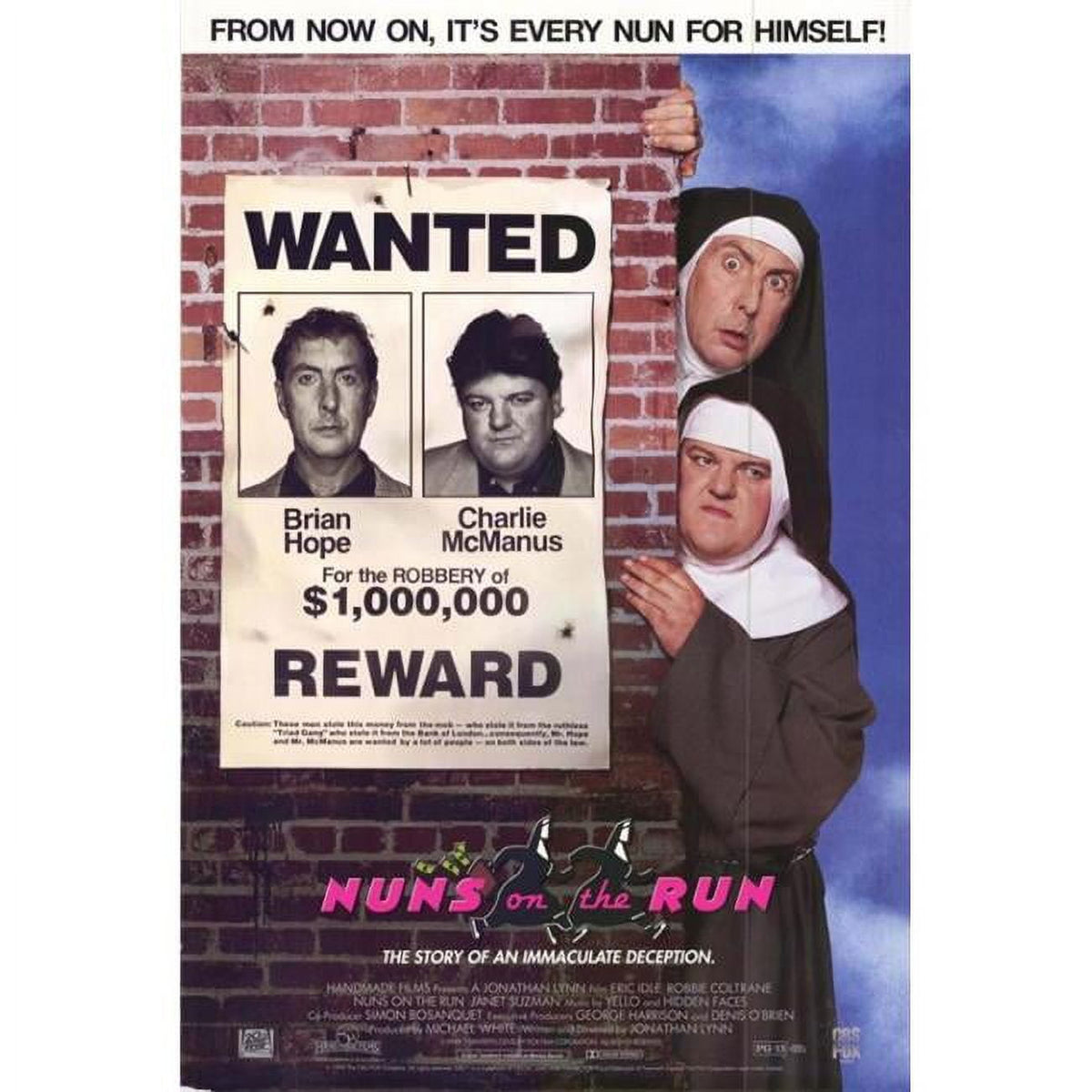Nuns on the Run movie poster print 27x40