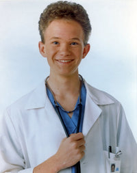 Doogie Howser portrait photo print in white coat