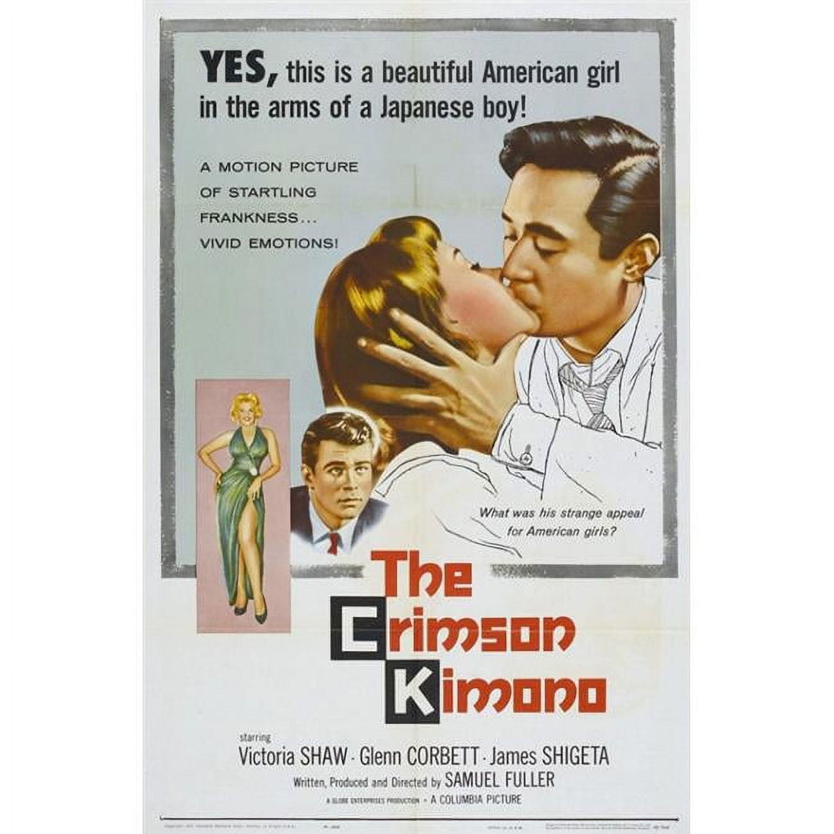 Crimson Kimono Movie Poster Print in vibrant colors, size 27x40.