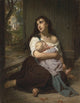 L'abandonnée 1872 art print by Hugues Merle, available in multiple sizes.