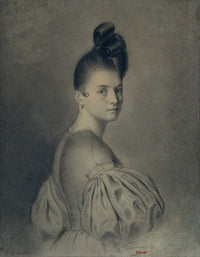 Portrait of a Lady Art Print by Joaquín Espalter, circa 1850