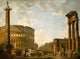 Roman Capriccio: The Colosseum and Other Monuments Poster Print by Giovanni Paolo Panini