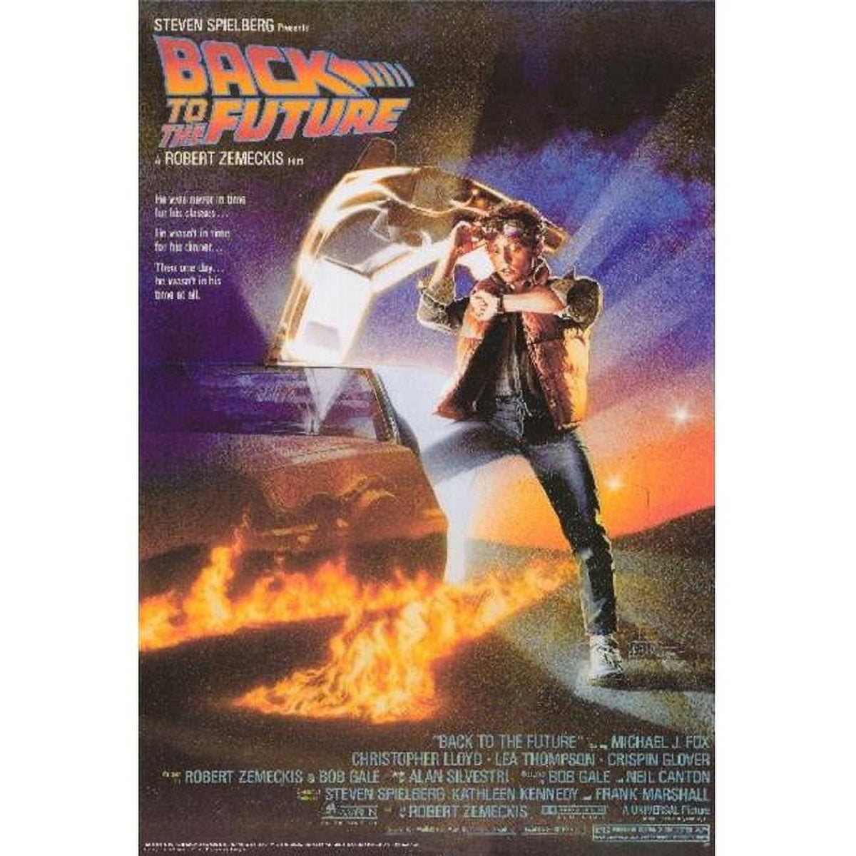 Back to the Future Movie Poster 11x17 featuring Marty McFly and the DeLorean.