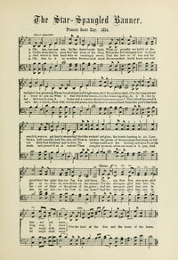 Star Spangled Banner Poster Print - Songs that Never Die 1894 by Francis Scott Key