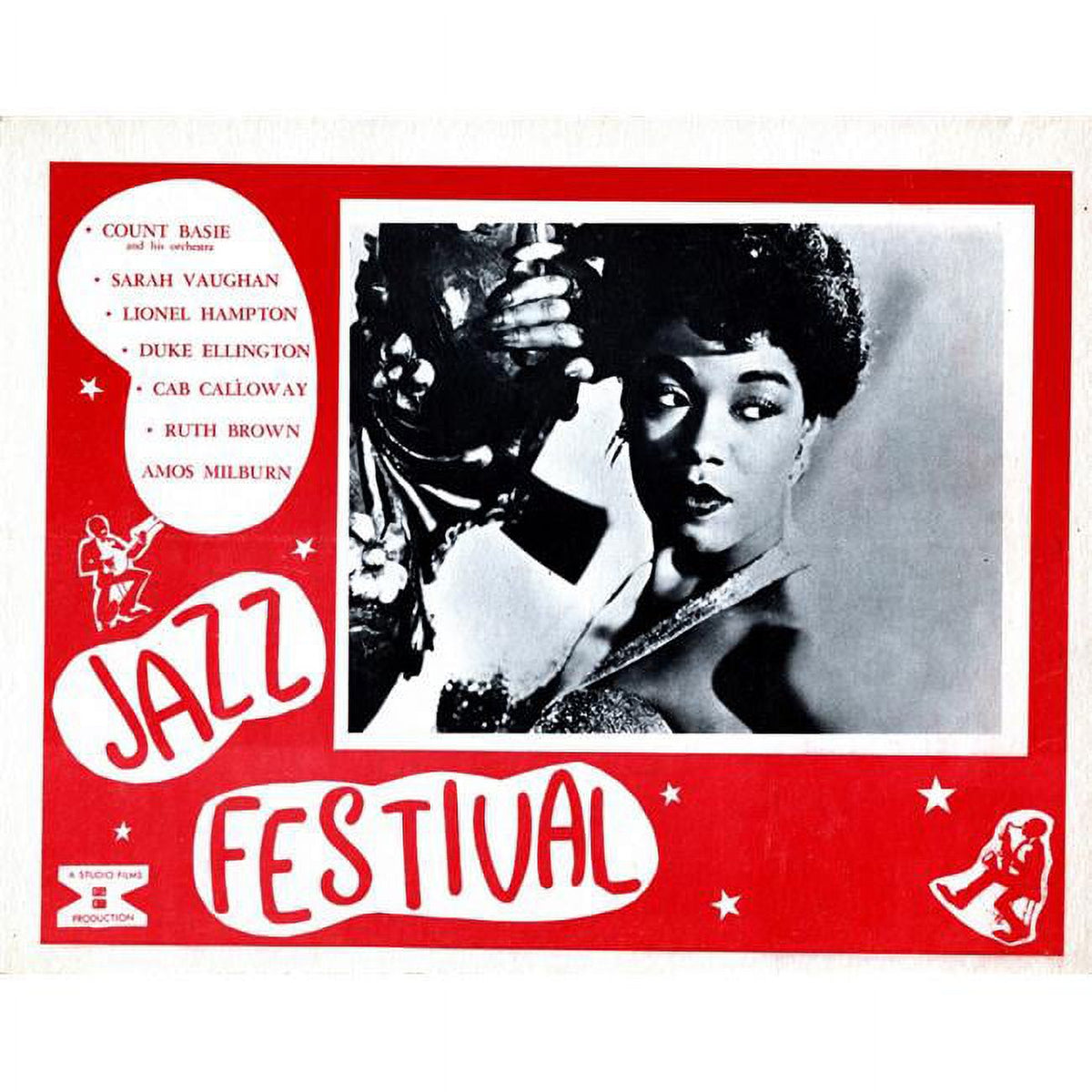 Sarah Vaughan 1956 Jazz Festival Movie Masterprint Poster.