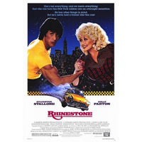 Rhinestone Movie Poster Print featuring vibrant colors and rhinestone accents.