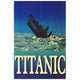 Titanic movie poster print showcasing iconic film art.