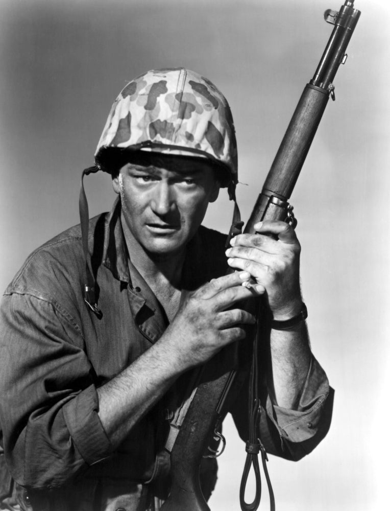 Sands of Iwo Jima photo print featuring John Wayne, 1949.