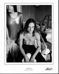 Iggy Pop black and white photo print - iconic rock star imagery