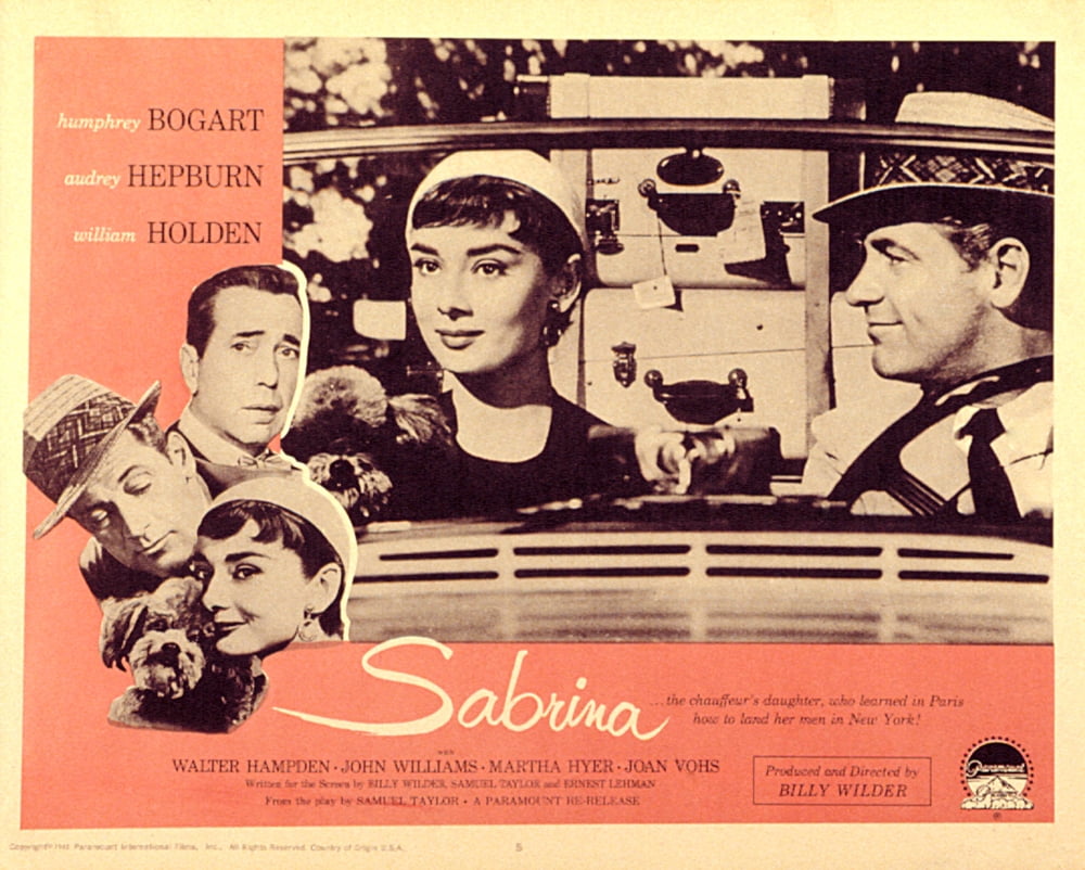 Audrey Hepburn and William Holden in Sabrina Movie Masterprint Poster