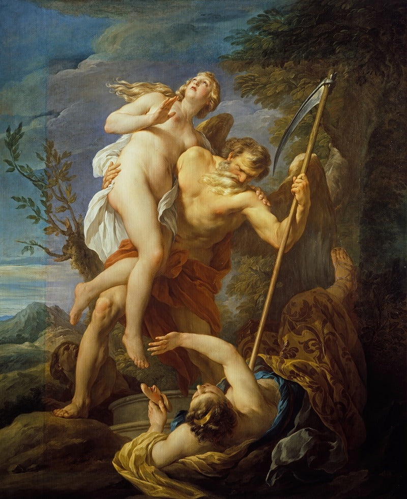Time Saving Truth from Falsehood and Envy Art Print by François Lemoyne